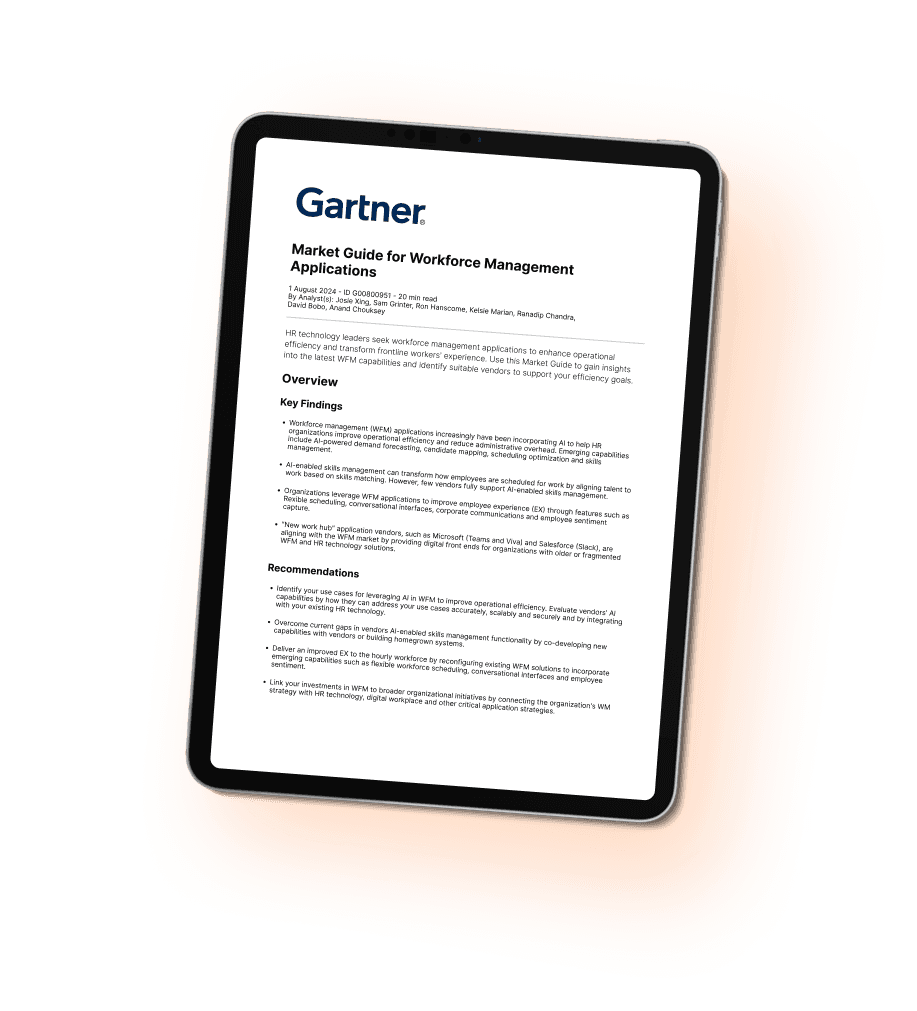 2024 Gartner® Market Guide for Workforce Management Applications