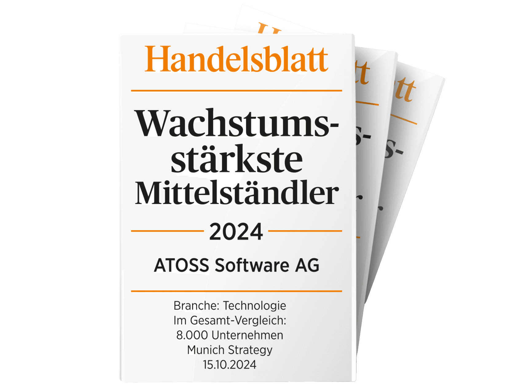 Handelsblatt: Wachstumsstärkste Mittelständler 2024